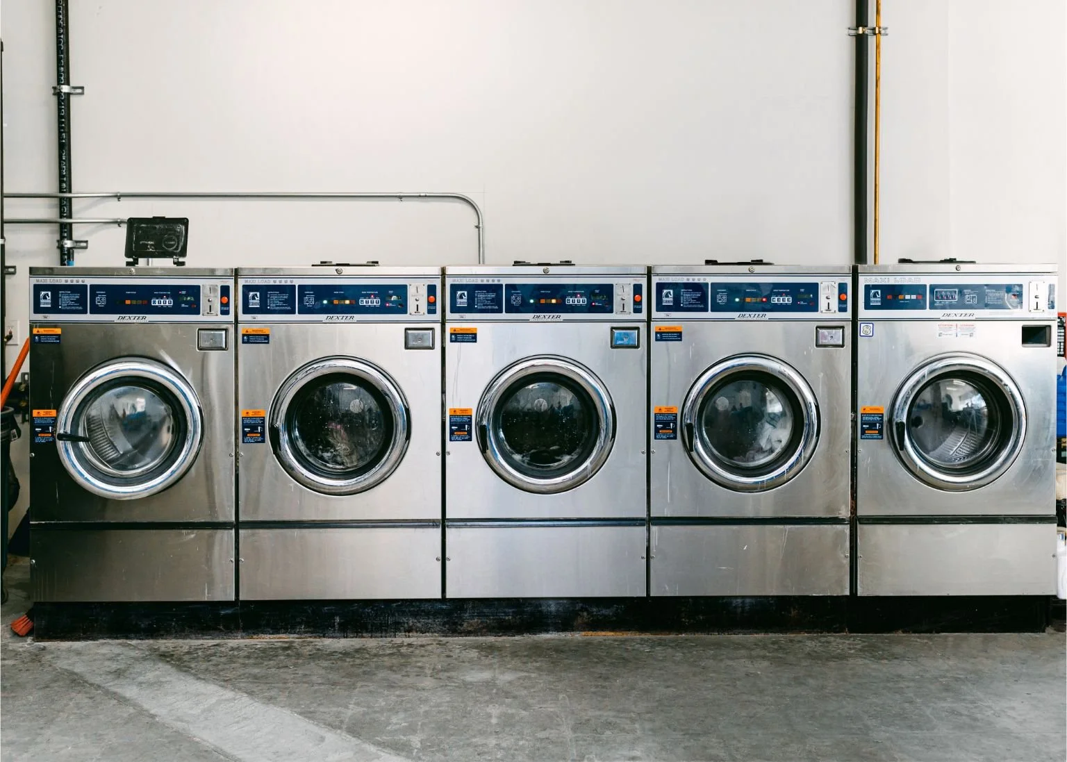 No Poop Stains - Wash and Fold Laundry Service Washers